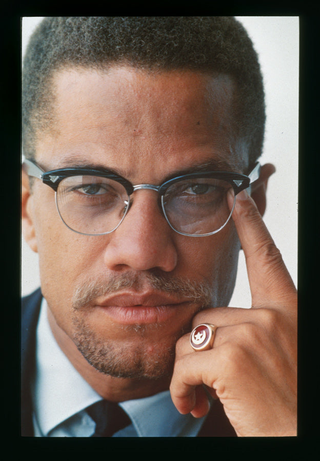 Malcolm X Portrait - Photo by John Launois